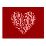 I Love Math Postcard postcards
