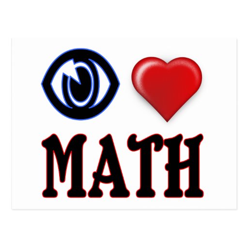 i-love-math-postcard-zazzle