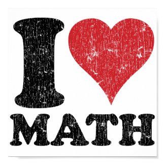 I Love Math print