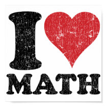 I Love Math posters