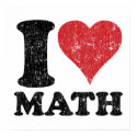 I Love Math Poster Print by teachertees I Love Math Poster Print