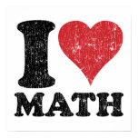 I Love Math Poster Print