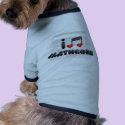 I Love Mathcore Pet Clothing