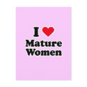 I love mature women postcards