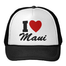 I Love Maui Hats