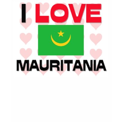 I Love Mauritania T Shirt by tshirtshirts