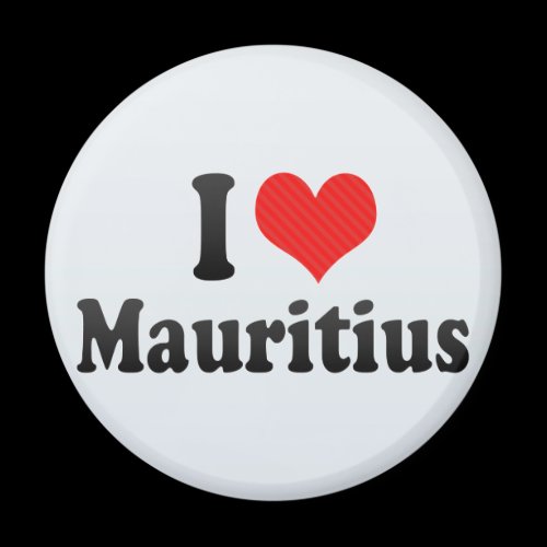 I Love Mauritius Magnets