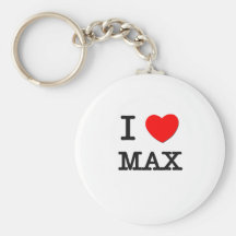 I Love Max Keychain