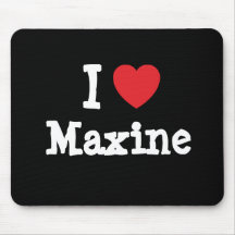 I love Maxine heart T-Shirt Mouse Pads
