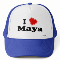 I Love Maya hats by Name_Gear I Love Maya hats