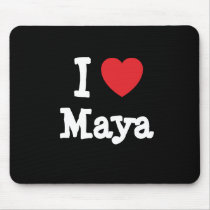 I love Maya heart T-Shirt Mouse Mat