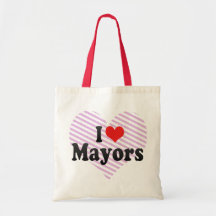I Love Mayors Canvas Bag