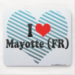 I Love Mayotte (FR) Mouse Pad