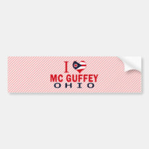 I love Mc Guffey, Ohio Bumper Sticker