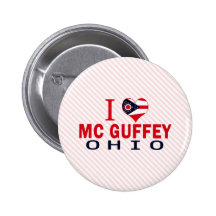 I love Mc Guffey, Ohio Buttons