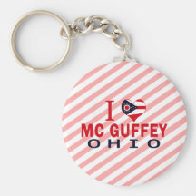 I love Mc Guffey, Ohio Keychain