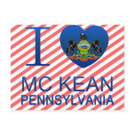 I Love Mc Kean, PA postcards