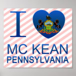 I Love Mc Kean, PA posters