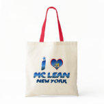 I love Mc Lean, New York Canvas Bag