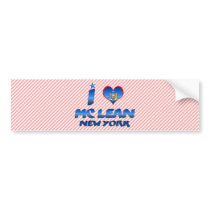 I love Mc Lean, New York Bumper Stickers