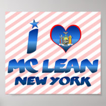 I love Mc Lean, New York Posters