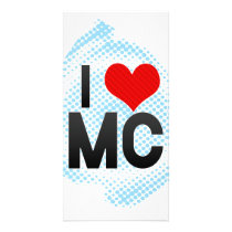 I Love MC Personalized Photo Card