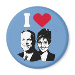I Love McCain and Palin Magnet