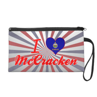 I Love McCracken Kansas Wristlet