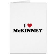 I Love McKinney Texas Greeting Cards