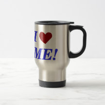 I Love Me - Blue Coffee Mug