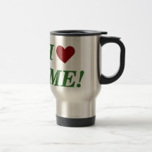 I Love Me - Green Mugs