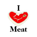 I Love Meat Apron apron