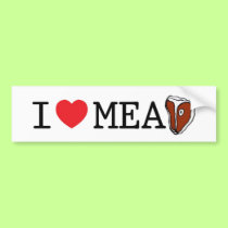 I Love Meat bumper stickers
