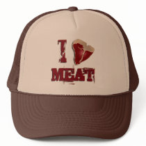 I Love Meat Mesh Hat