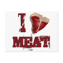 I Love Meat Postcards