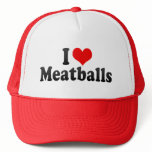I Love Meatballs Mesh Hats