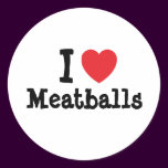 I love Meatballs heart T-Shirt