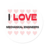 I LOVE MECHANICAL ENGINEERS stickers