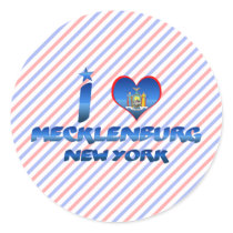 I love Mecklenburg, New York Stickers