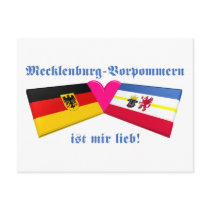 I Love Mecklenburg-Vorpommern ist mir lieb postcards