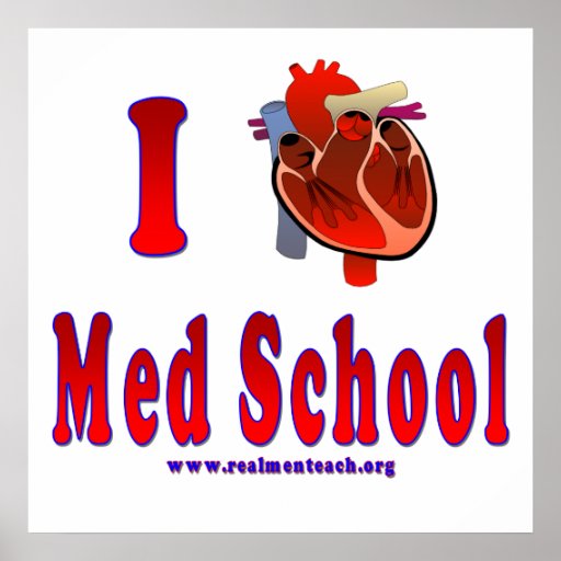 I Love Med School Poster
