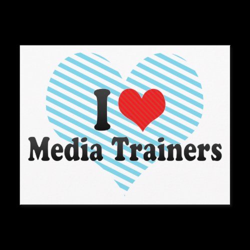 I Love Media Trainers Postcard