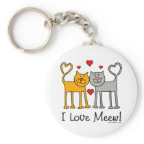 I Love Meew! Keychain