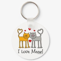 I Love Meew! Keychain