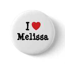 I love Melissa heart T-Shirt buttons