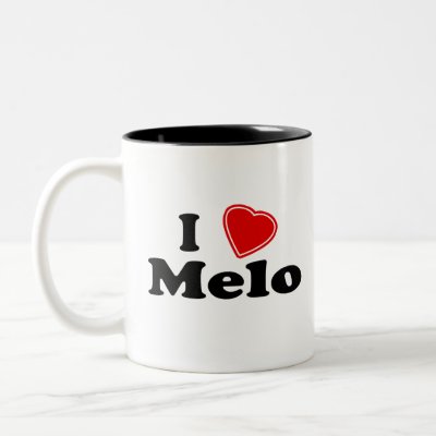 I Love Melo Coffee Mug from Zazzle.