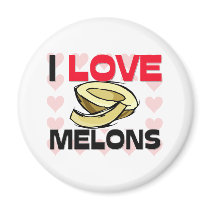 I Love Melons magnets