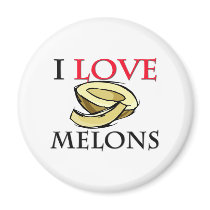 I Love Melons magnets