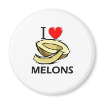 I Love Melons magnets
