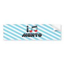 I Love Mento Bumper Sticker